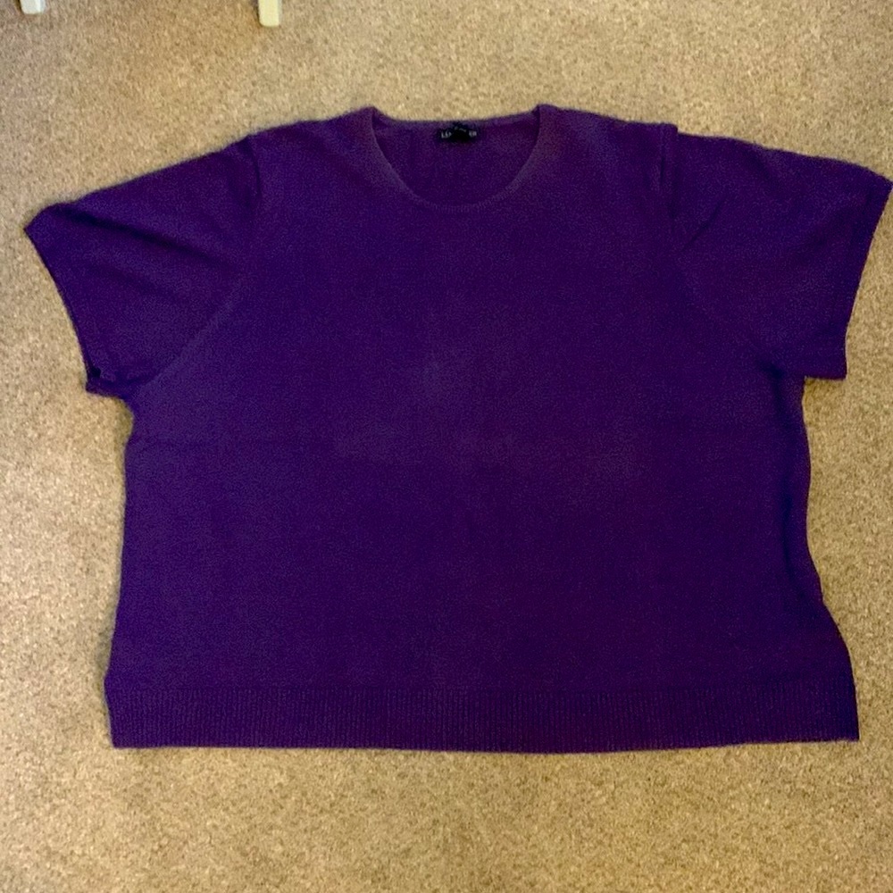 Lands End Supima Cotton short sleeve sweater